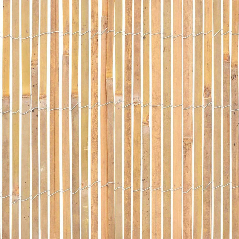 Natural bamboo reed slatted garden fence 2m x 4m eco garden screening