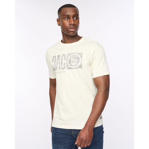 Duck and Cover Hexocamo men's off-white camo t-shirt