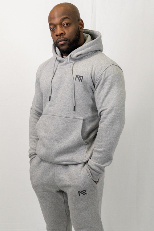 Animus Prime 3-piece grey fleece hoodie joggers tracksuit set