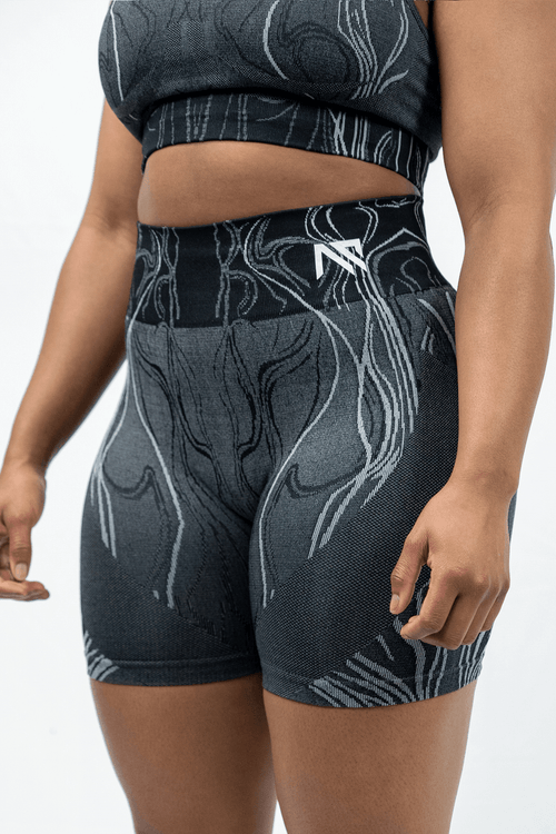Animus Steadfast high-waist seamless squat-proof shorts in black