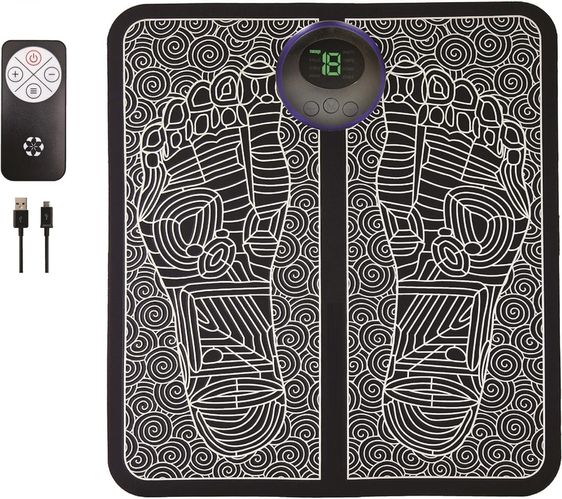 Dyzi EMS Foot Massager - Rechargeable Electric Muscle Stimulation Device