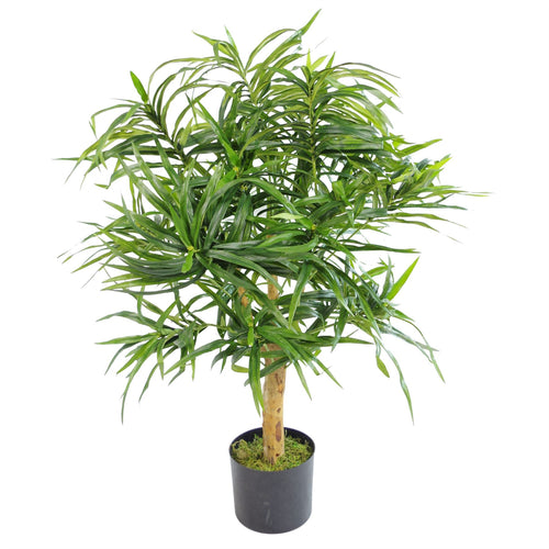 Artificial Dracaena plant tree 100cm with pot - realistic indoor décor
