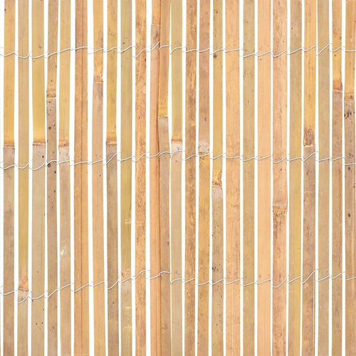 Natural bamboo reed slatted garden fence 2m x 4m eco garden screening