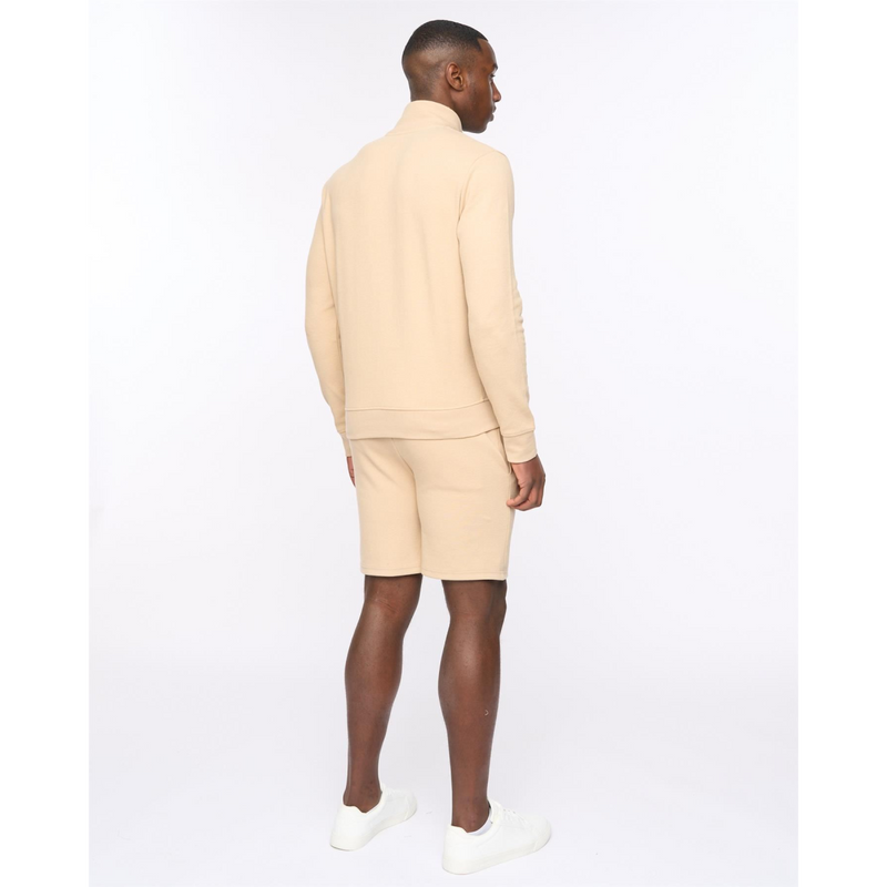 Duck and Cover Hannings men's stone zip-through hoodie