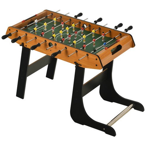 HOMCOM Folding Mini Foosball Table - Kids & Family Football Game