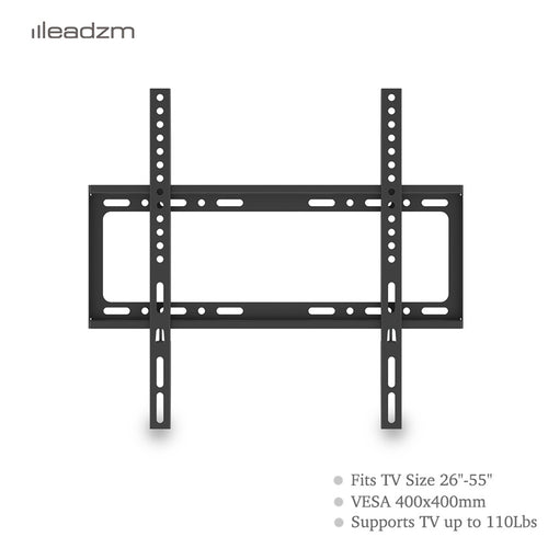 Universal TV wall mount bracket for 26 to 55 inch screens with tilt adjustment